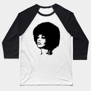 Angela Davis Pop Art Portrait Baseball T-Shirt